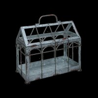 Gewächshaus aus Glas und Eisen